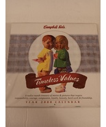 Campbell Kids Timeless Values Year 2000 Wall Calendar Approx. 11&quot; x 12&quot; ... - £19.65 GBP