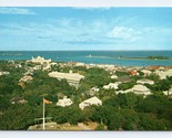 Aerial View of Downtown and Harbor Nassau Bahamas UNP Unused Chrome Post... - $3.91