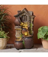 23.5&#39; Tall Alfred 4-Tier Fountain w/ LED Lights - $230.29 CAD