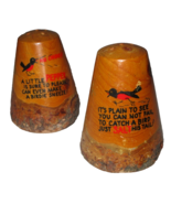 Tree Bark Salt &amp; Pepper Shaker Set RARE - $12.99