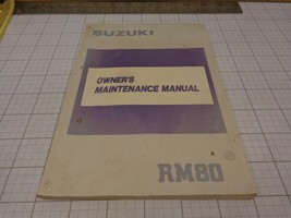 OEM Suzuki  Owners Manual 1988 88 RM80 RM 80   99011-02B23-03A - $25.12
