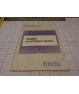 OEM Suzuki  Owners Manual 1988 88 RM80 RM 80   99011-02B23-03A - $25.14
