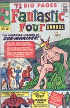 FANTASTIC FOUR ANNUAL # 1 - Sum 1963,  Sub-Mariner Marvel Comics - $450.00