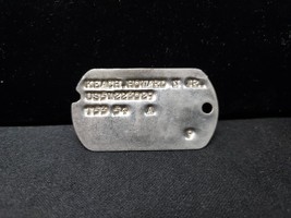 WW2 U.S. Army Notched Dog Tag Howard Keach Jr. Colebrook New Hampshire  - $29.74