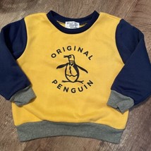 Original Penguin Crew Neck Sweatshirt 2T Munsingwear Color Block Yellow ... - $7.25