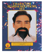 RUBIE&#39;S SELF ADHESIVE BLACK MUSTACHE &amp; BEARD HALLOWEEN COSTUME ACCESSORY... - $231.76 MXN