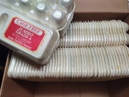 Jumbo EGG CARTONS Used Styrofoam ea holds 1 dz Chicken Eggs Crafts Hobby Lot 50 - £19.17 GBP