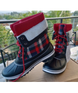 NWT! WOMENS Sz 10 GREATONU Plaid Fur Lined Insulated Waterproof Snow/Rai... - €54,64 EUR