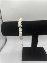 Adjustable gold plated, white stone bracelet - $39.85