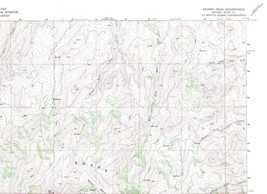 Stormy Peak, Nevada 1968 Vintage USGS Topo Map 7.5 Quadrangle Topographic - £18.35 GBP