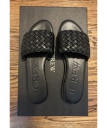 NEW JCrew Womens Georgina Woven Leather Sandals Black Size 9 NWT - £77.49 GBP