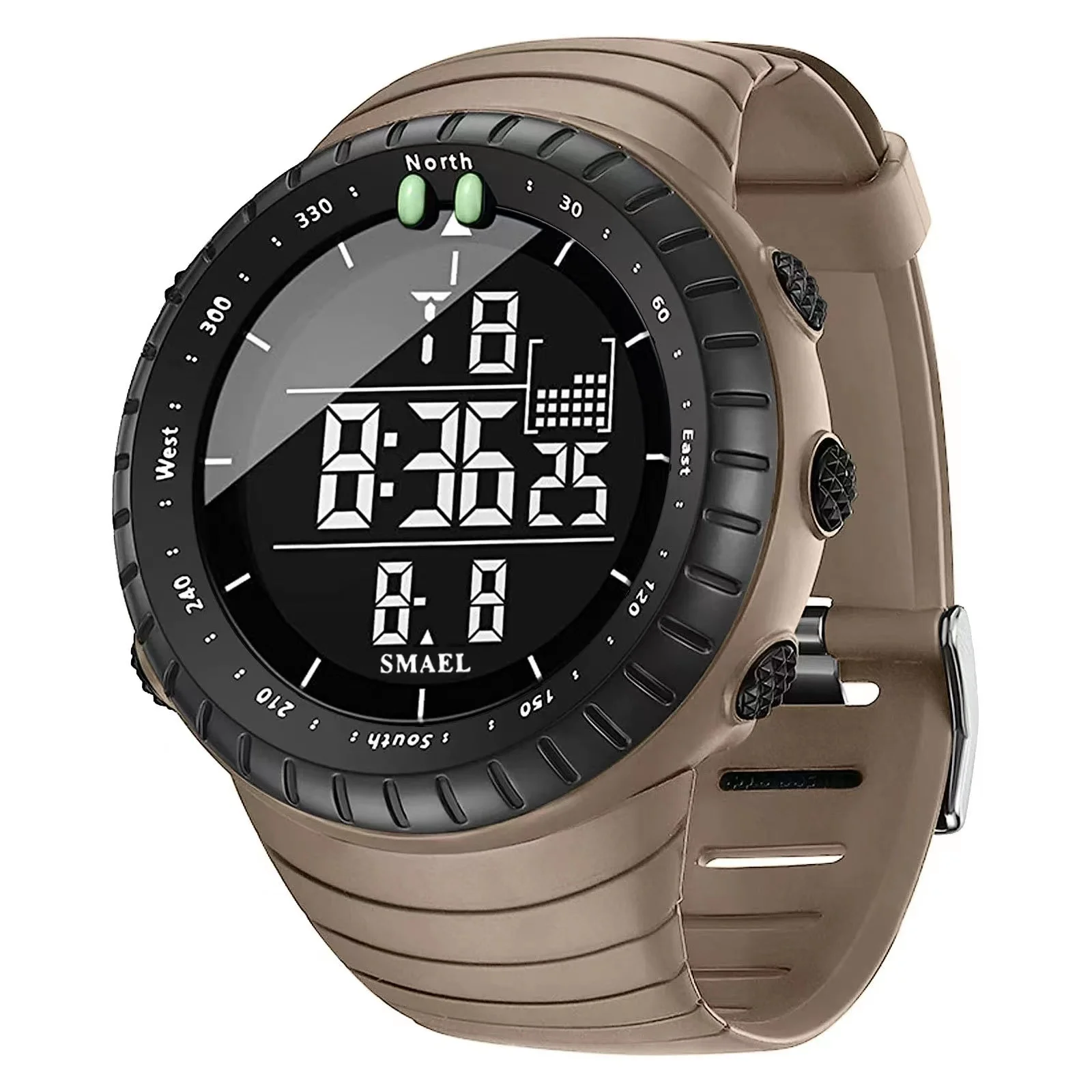 Digital Men Watch Fashion Waterproof Big Dial Electronic Military Watche... - £18.70 GBP