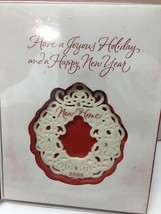 American Greetings NEW HOME 2008 Christmas Wreath Ornament - £7.88 GBP