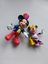 Mickey Mouse &amp; Minnie Mouse Action Figures PVC - £9.62 GBP