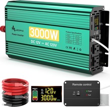 3000 Watt Inverter 12V To 110V/120V, Truck Power Inverter Converter Ac T... - $207.94