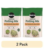(2 pack) Miracle-Gro Indoor Potting Mix for Cactus and Succulent, Fast-D... - $8.99