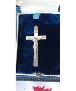Vintage Sterling Silver Inri Christ Cross Crucifix Pendant For Chai. 3.5... - £70.60 GBP