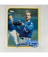 1989 Topps George Brett Baseball Card #200 DUO-TANG School Paper Pocket ... - £7.81 GBP