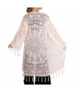 WINTER WHITE ARTDECO STEVIE NICKS STYLE VELVET MUCHA GYPSY BOHO DELUXE D... - $5,560.11 MXN
