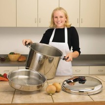 30qt 12-Element "Waterless" Stockpot with Steamer Basket - $3,563.51 MXN