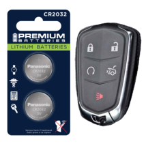 Cadillac Keyfob Replacement Battery Panasonic CR2032 Lithium (2 Pack)+Tr... - $5.16