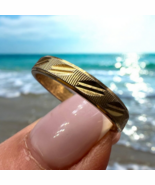 Vintage Women&#39;s Jewelry Sterling Silver 925 Ring Gilt Signed Size 6.5 - $68.39