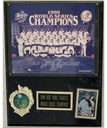 1999 NY Yankees World Series Champions Team Photo Plaque with Tino Marti... - $15.25