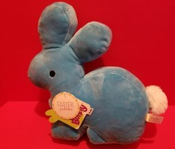 DanDee Plush Toy Blue Bunny Easter Holiday Stuffed Animal Medium Rabbit Friend - $9.49