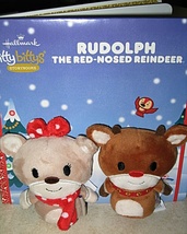 Hallmark Itty Bittys Storybook Rudolph The Red-Nosed Reindeer Book w/Plush  - £19.73 GBP