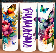 Mommy Mother&#39;s Day Floral Buttery Cup Mug Tumbler 20oz - £15.94 GBP