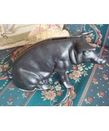 Black Compatible with Cast Iron Pig piggybank Door Stop Original - $141.74 CAD