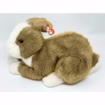 Thimbles the Brown and White Easter Bunny Rabbit Ty Classic Plush MWMT R... - £15.92 GBP