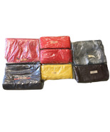 7 New Old Stock JL Hammett Company 2 Yard Burlap fabric Pack Red Black Y... - £19.38 GBP