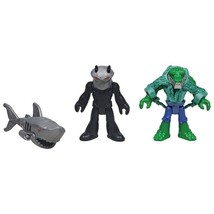 Imaginext DC Super Friends Super Villains Black Manta &amp; Killer Croc Figures - $364.22 MXN