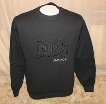 BOSS America Men&#39;s Crew Neck Pullover Sweatshirt Size: M Black Made in t... - $19.75
