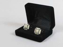 Men J.Valintin Cufflinks by Vitorofolo for French Cuff Shirt V35-22 White Silver image 2