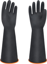 18&quot; XL Size Latex Chemical Resistant Gloves, Reusable Heavy Duty Long Rubber Glo - £10.46 GBP