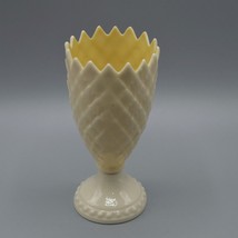 Belleek Pineapple Cream Footed Vase Spiky Pointed 7th Mark 1980s Vtg Ire... - £23.06 GBP