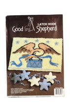 Vintage 1986 Good Shepherd Latch Hook Early American Eagle Cream Pink Blue 27x20 - £15.47 GBP