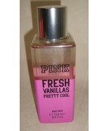 Victoria&#39;s Secret PINK FRESH VANILLAS PRETTY COOL Body Mist 8.4 oz RARE ... - £27.12 GBP