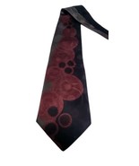 Screenplay by Martin Wong Abstract Men&#39;s 100% Silk Tie Black Burgundy Gray - $180.11 MXN
