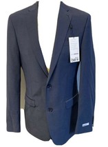 bar III Men Slim Fit Stretch Notched Two-buttons Blazer Blue / Gray 40L $425 New - £55.25 GBP