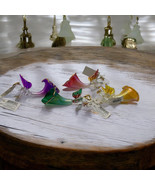 Lot of 4 Vintage Russ Berrie Orn Glass Christmas Angel Purple Colors NEW... - €55,61 EUR