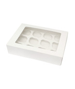 | Cupcake Boxes With Insert  White Bakery Boxes, 12 Pack Dessert Boxes - $39.99