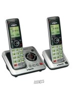 VTech--2 Single Line System (1 phone, answering system) Missing 1 Battery - $47.49