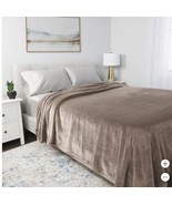 Kirkland Signature Blanket Tan Plush Heavyweight Luxurious 520 GSM Soft - €38,65 EUR+