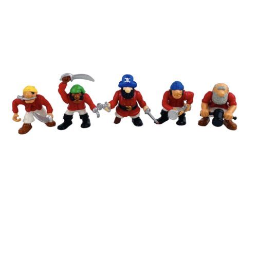 Fisher-Price Great Adventures 1994 Pirate Ship Action Figures Lot of 5 Pirates - $19.70