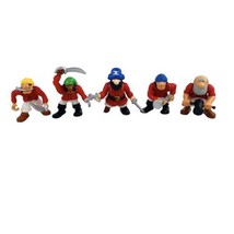 Fisher-Price Great Adventures 1994 Pirate Ship Action Figures Lot of 5 Pirates - £15.49 GBP