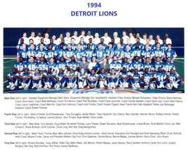1994 DETROIT LIONS 8X10 TEAM PHOTO FOOTBALL PICTURE NFL - £3.94 GBP