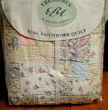 Rachel Ashwell Quilt King Size POSTAGE STAMP Patchwork NEW OLD STOCK - £412.84 GBP